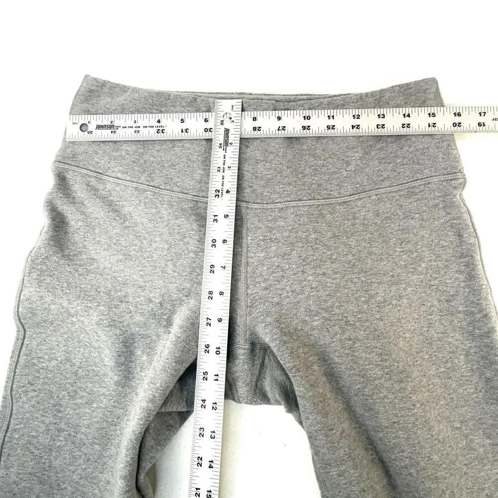 Lululemon Grey Sweatpants Pull On Thick Leggings Women's Size 8 - 30